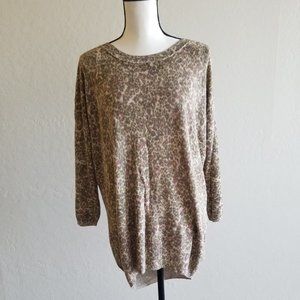 Wilfred Silk Cashmere Animal Print Sweater